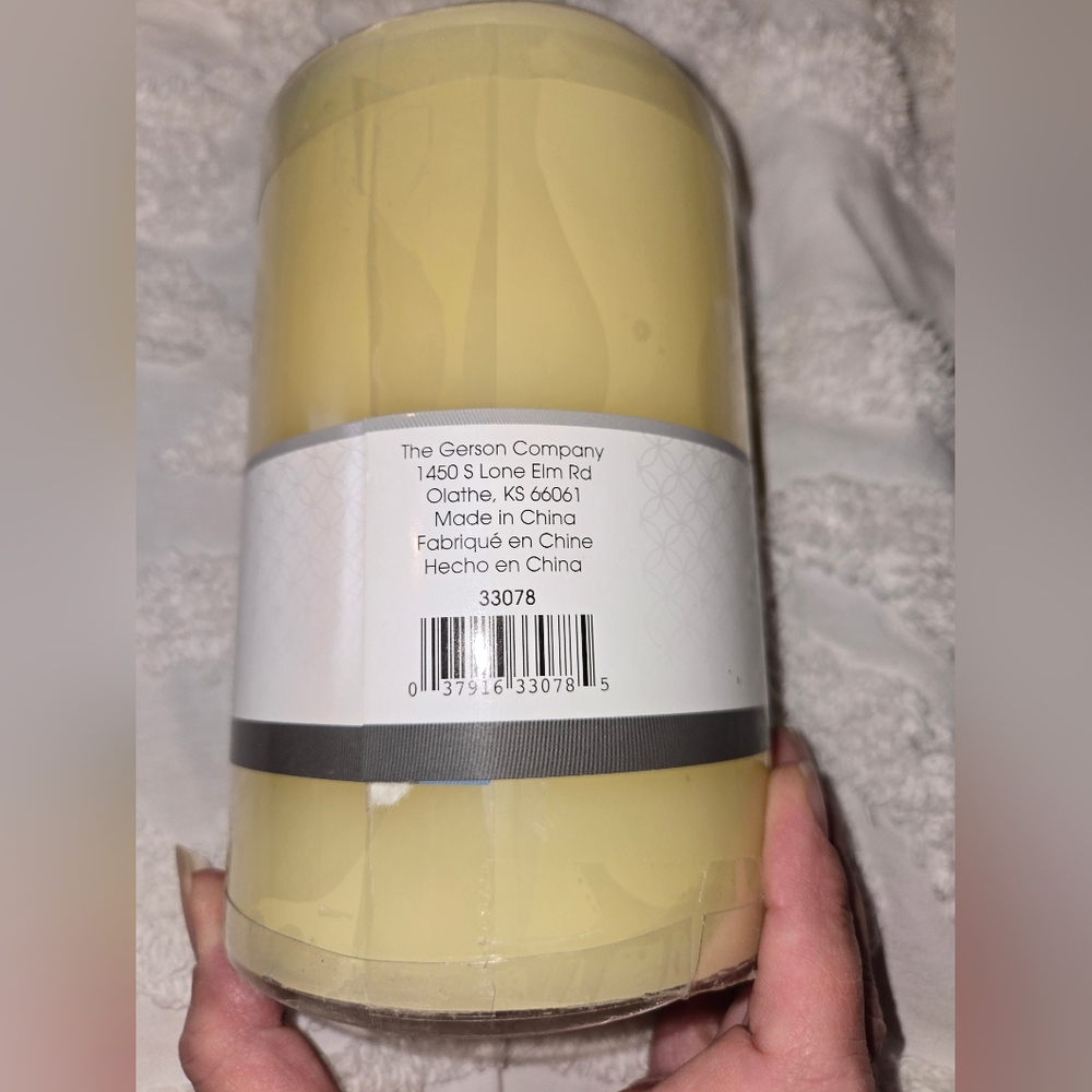 NWOT Gerson Everlasting Glow Flameless LED Candle Off White Vanilla Scented - Picture 7 of 11